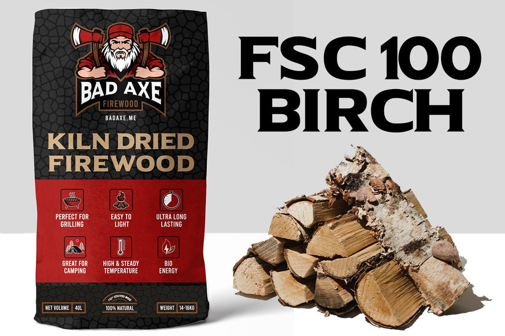 40L Sack of Birch Firewood - BBQ DXB
