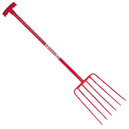 6 Prong Manure Fork with T Handle - BBQ DXB