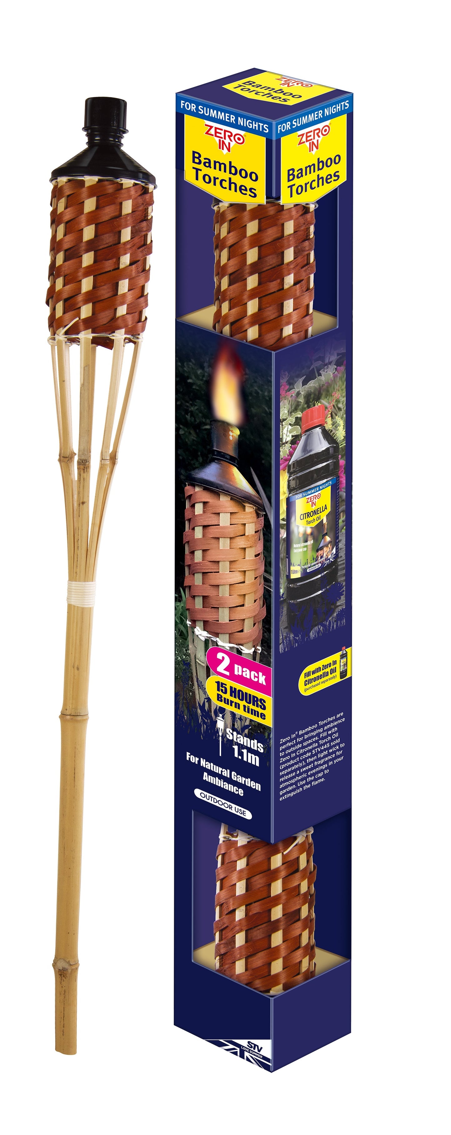Bamboo Torches - 2 Pack - BBQ DXB