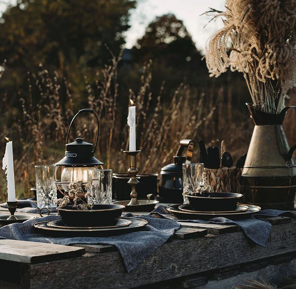 Enamelware Dining Collection - Charcoal - BBQ DXB