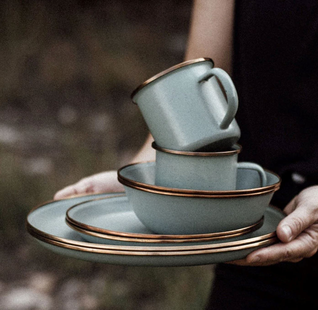 Enamelware Dining Collection - Mint - BBQ DXB