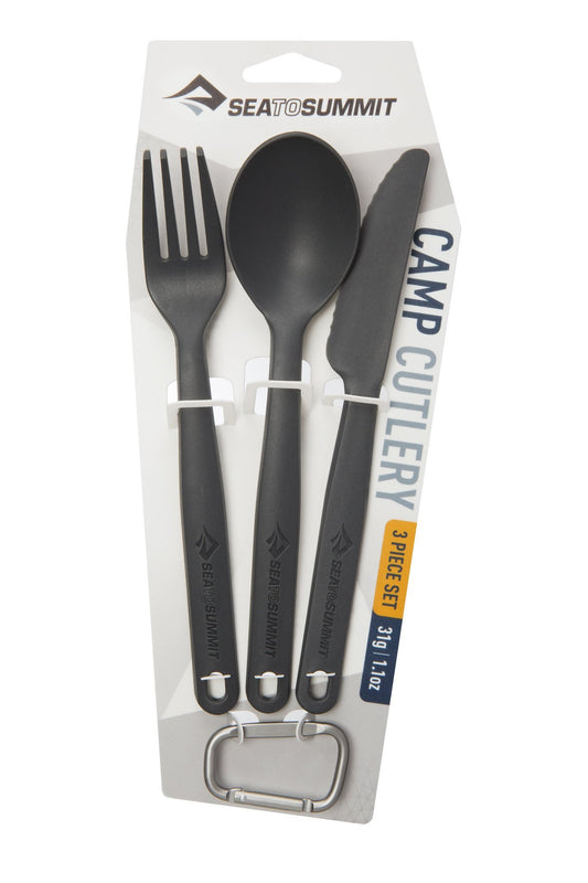 S2S Camp Cutlery Set-3pc Charcoal - BBQ DXB