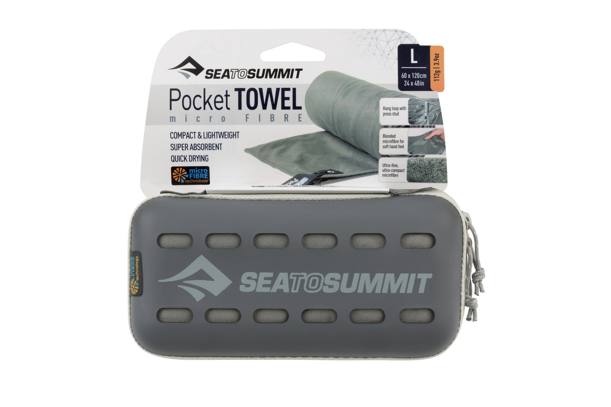S2S Pocket Towel L Grey - BBQ DXB